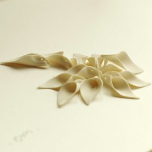 white porcelain beads